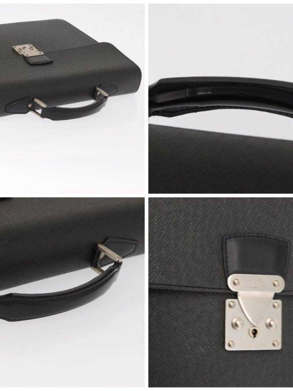 LOUIS VUITTON Taiga Serviette Moskova Business Bag Ardoise M30032 Auth 160446 - Picture 16 of 16